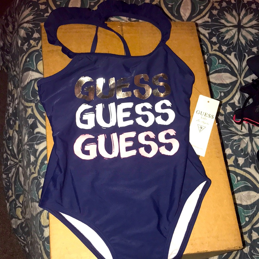 Girls Guess One Piece Swimsuit-Size 10/12-NWT